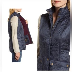 Barbour Wray Fleece Lined Vest in Navy